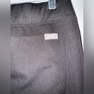 FIGS Zamora jogger scub bottoms, black, small, double string multi-color